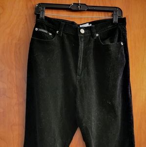 Black Velvet jeans Size 8, Calvin Klein